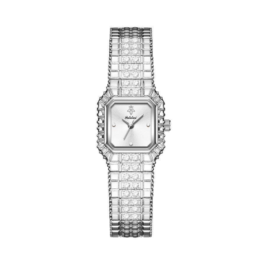 Women Dress Bracelet Watches Clock Relógio Fashion Rhinestone Square Small Dial Steel Band Ladies Watch Elegant
