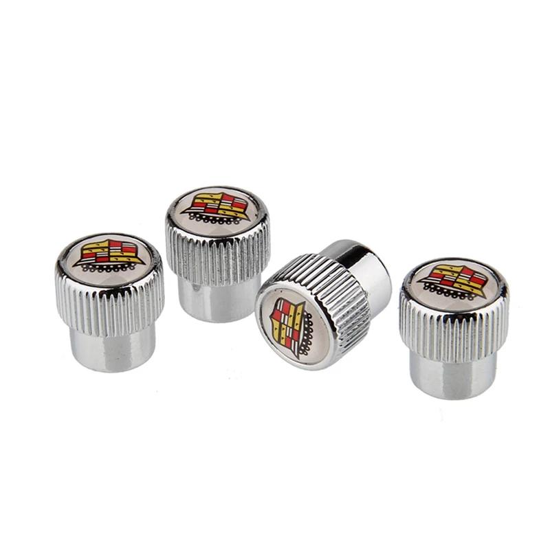 Wheel Valve Stem Caps Air Cover Auto Accessories for Cadillac Escalade Tiburon Deville Seville XT5 XTS CTS BLS SLS DTS SRX XLR AIQ1