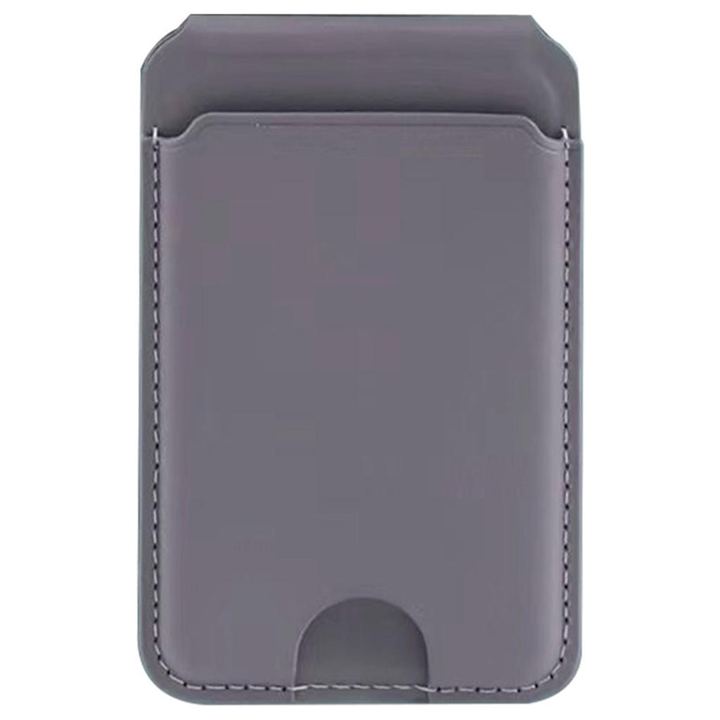 Phone Card Holder for iPhone 12-16 Series PU Leather Folding Kickstand Card Bag