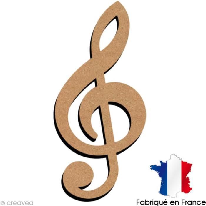 Clé de sol en bois - Qualité et fabrication française