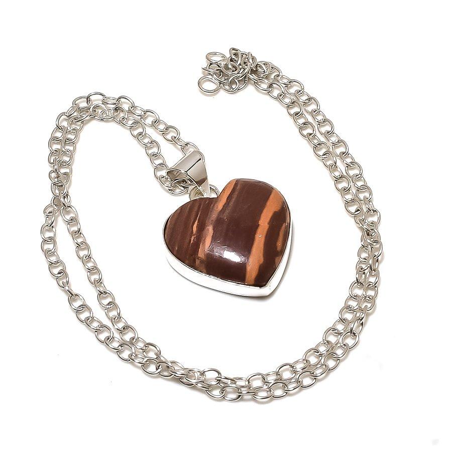

Rainbow Jasper Gemstone Handmade Ethnic Jewelry Pendant 1.46 VR-2260