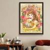 5D Diy Diamond Painting The Fan and The Princess Full Drill Rhinestones Mosaic Embroidery Handmade Products Home Decor Gift