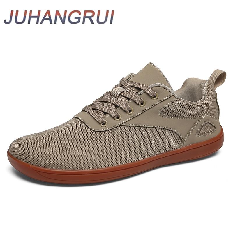 Unisex Wide-toed Casual Barefoot Shoes Outdoor Running Shoes Breathable Mesh Walking  Shoes Rubber Sole Comfortable Large Size