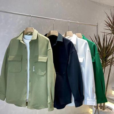 Heren Trendy Gebreid Revers Jas - Casual Losvallend Shirtmodel voor de Herfst