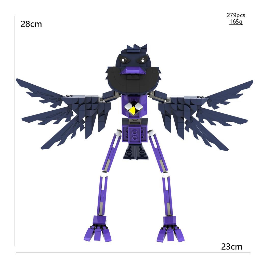 Smiling Critters 4 Action Figure Building Blocks Set Pianosaurus Yarnaby Doey Poppi Construction Toy For Kids Birthday Gift