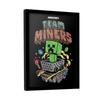 Minecraft Team Miners Framed Poster