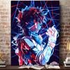Wall Art Oil Painting Japanese Anime BNHA Deku Manga My Heroes Academy Poster Printing Boys' Bedroom