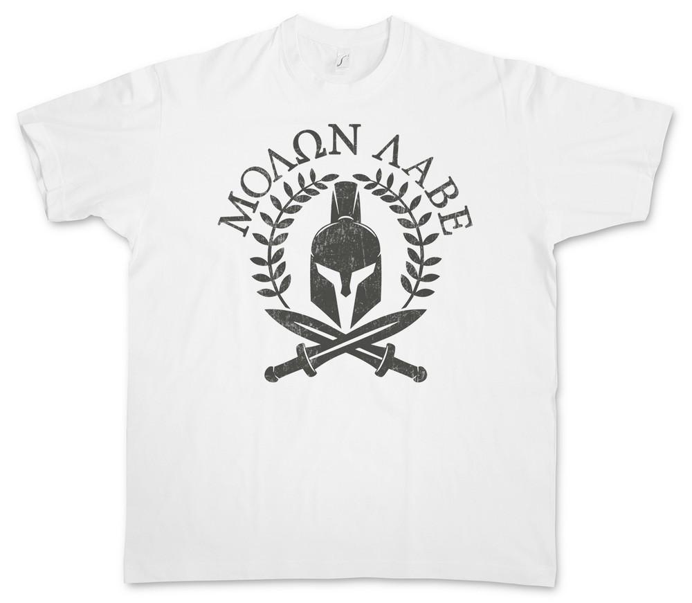 SPARTAN MOTTO T-SHIRT – Credo Sparta Spartans Helmet Leonidas 300