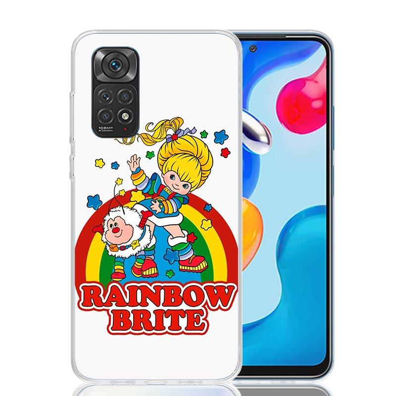 

R-Rainbow Cute Brite Phone Case For Xiaomi Redmi Note 13 14 15 Pro Plus 12S 12 14S 11S 11E 10 10S 11 11T 5G 4G Cover Coque Redmi Redmi Note 14 5G