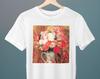 Flowers In a Quimper Pitcher, William James Glackens, Unisex T-Shirt, Art T-Shirt, Flowers, Gift for Her, Gift for Him, Art Lover Gift