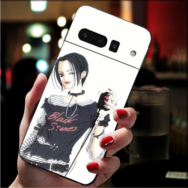 For Google Pixel 10 9 Pro XL Silicone Phone Soft Case For Google Pixel 9A 8A 7A 6A 5 Cover Shell Nana Osaki Anime
