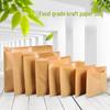 Oil-Proof Kraft Paper Bag for Shaobing, Roujiamo, Skewers, and Guokui - Disposable Takeaway Packaging