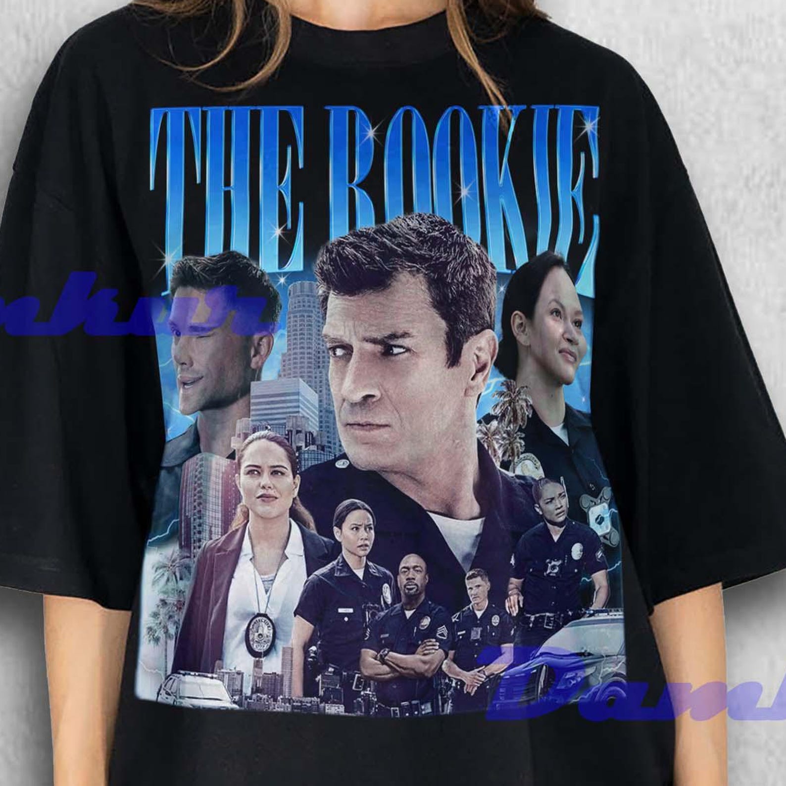 The Rookie Shirt, The Rookie TV Show Graphic Tee, Nathan Fillion LAPD Series T-Shirt, Police Drama Fan Merch, Crime Show T-shirt Tees 3XL
