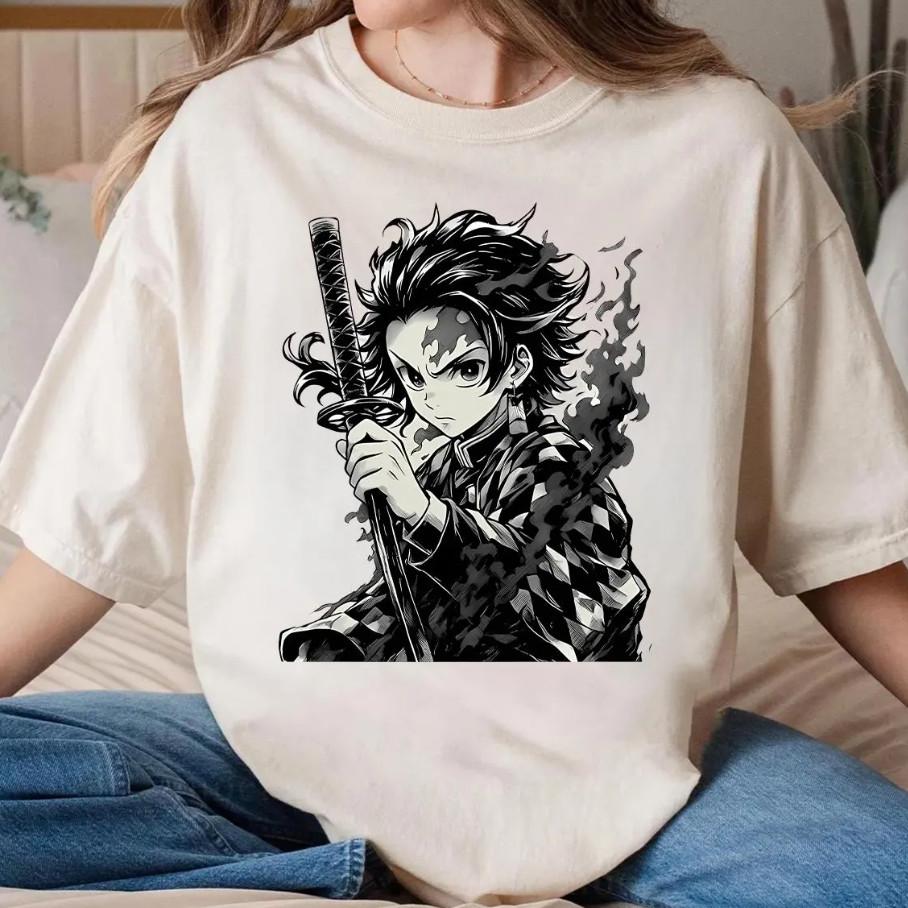 

Anime Demon Slayer Kamado Tanjiro Shirt Demon Slayer Anime Sweatshirt Anime L