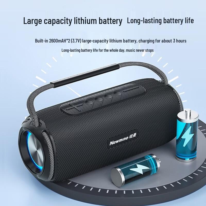 Newmine N20 Portable Bluetooth Speaker CN plug (adapter included)