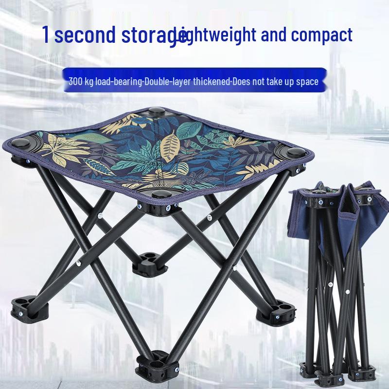 Portable Folding Stool for Outdoor and Travel - Ideal for Fishing, Leisure, and Household Use