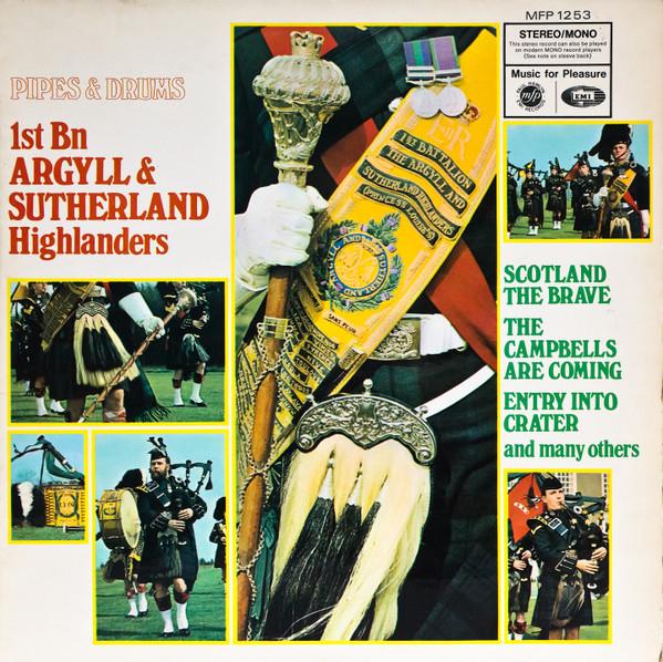 LP Record 1ST BN ARGYLL & SUTHERLAND HIGHLAND - Pipes & Drums MFP1253 MUSIC FOR PLEAS 1968 UK Military Used