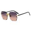 Vintage Square Sunglasses Woman Classic Frameless Gradient Mirror Sun Glasses Female Fashion Rimless Sun Glasses