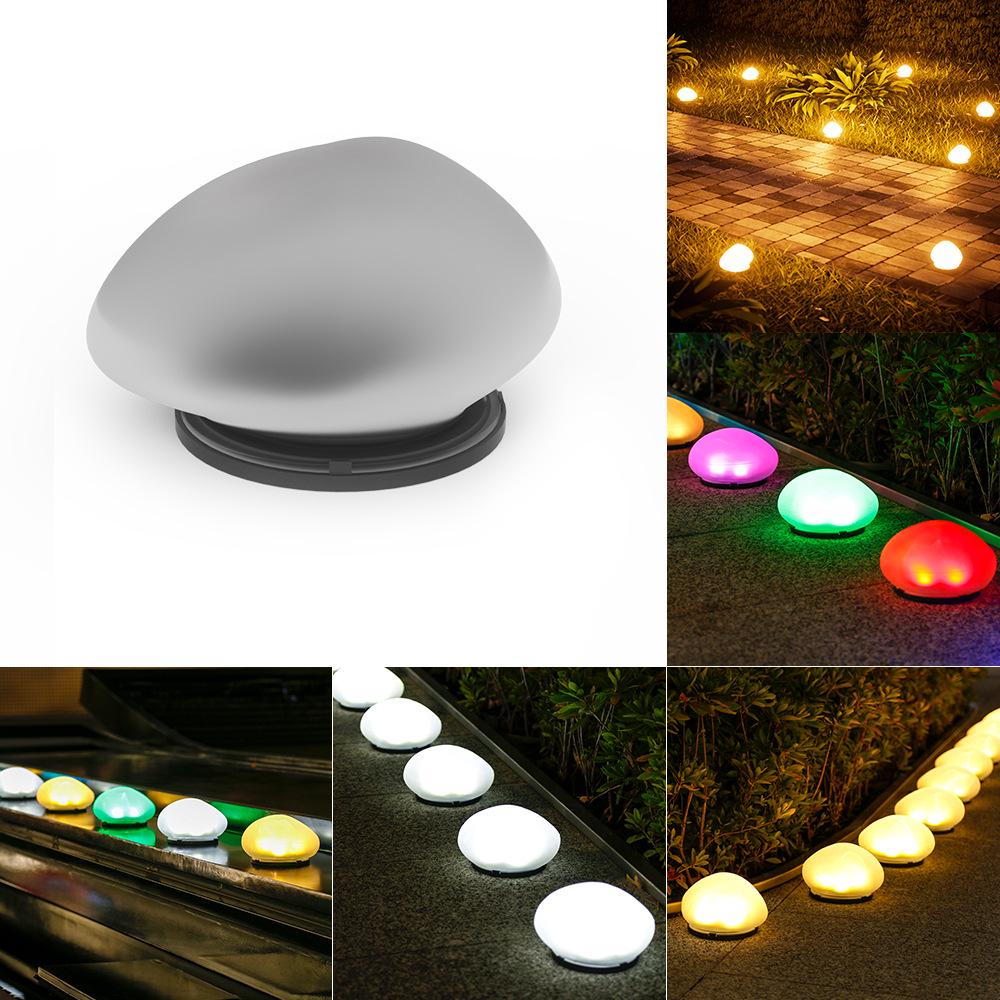 Outdoor Solar Pebble Lights - Waterproof Garden & Lawn Decorative Landscape Stones
