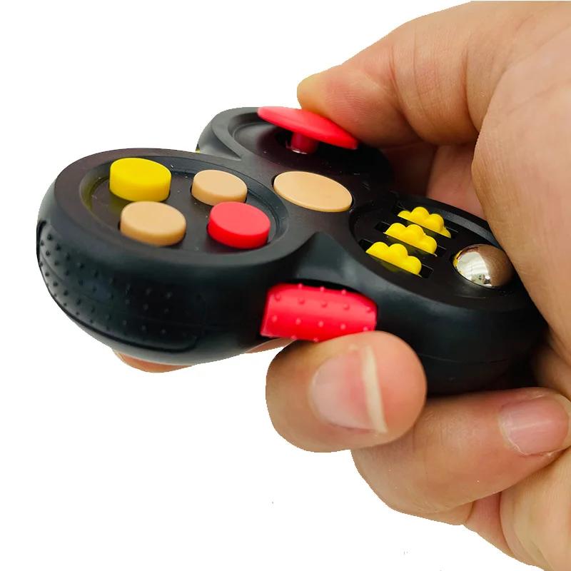 Zabawki dekompresyjne Obrotowa kostka magicznej fasoli Zabawka typu Fidget Trójkąt Małe koraliki Zabawka edukacyjna Puzzle dla dzieci Zabawka antystresowa