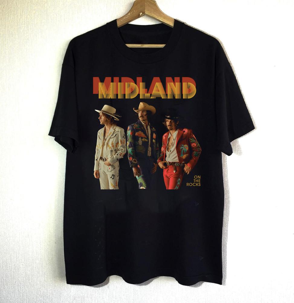 

On The Rocks Album Midland Unisex TShirt All Size Unisex T-Shirt XXXL