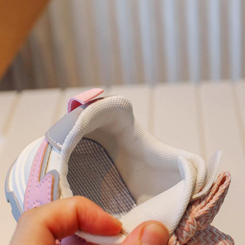 Детские низкие кеды Весна Новые износостойкие повседневные туфли на платформе Кроссовки — фото 9