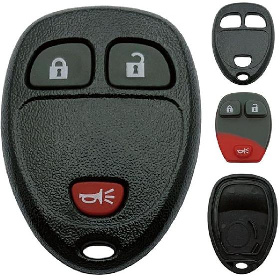 Replacement Key Fob Shell Case Fits for Chevy 2007-2014 Equinox Avalanche Silverado Escalade Tahoe Suburban GMC Yukon OUC60270, OUC60221 Keyless