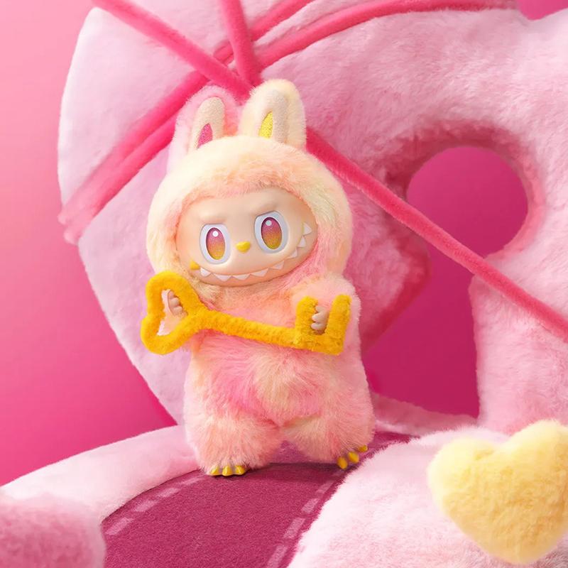 2025New 3.0 Labubu Plush Doll Keychain 3Rd Generation Blind Box Heartbeat Macaron Happy Guess Series Vinyl Plush Toy Trendy Play
