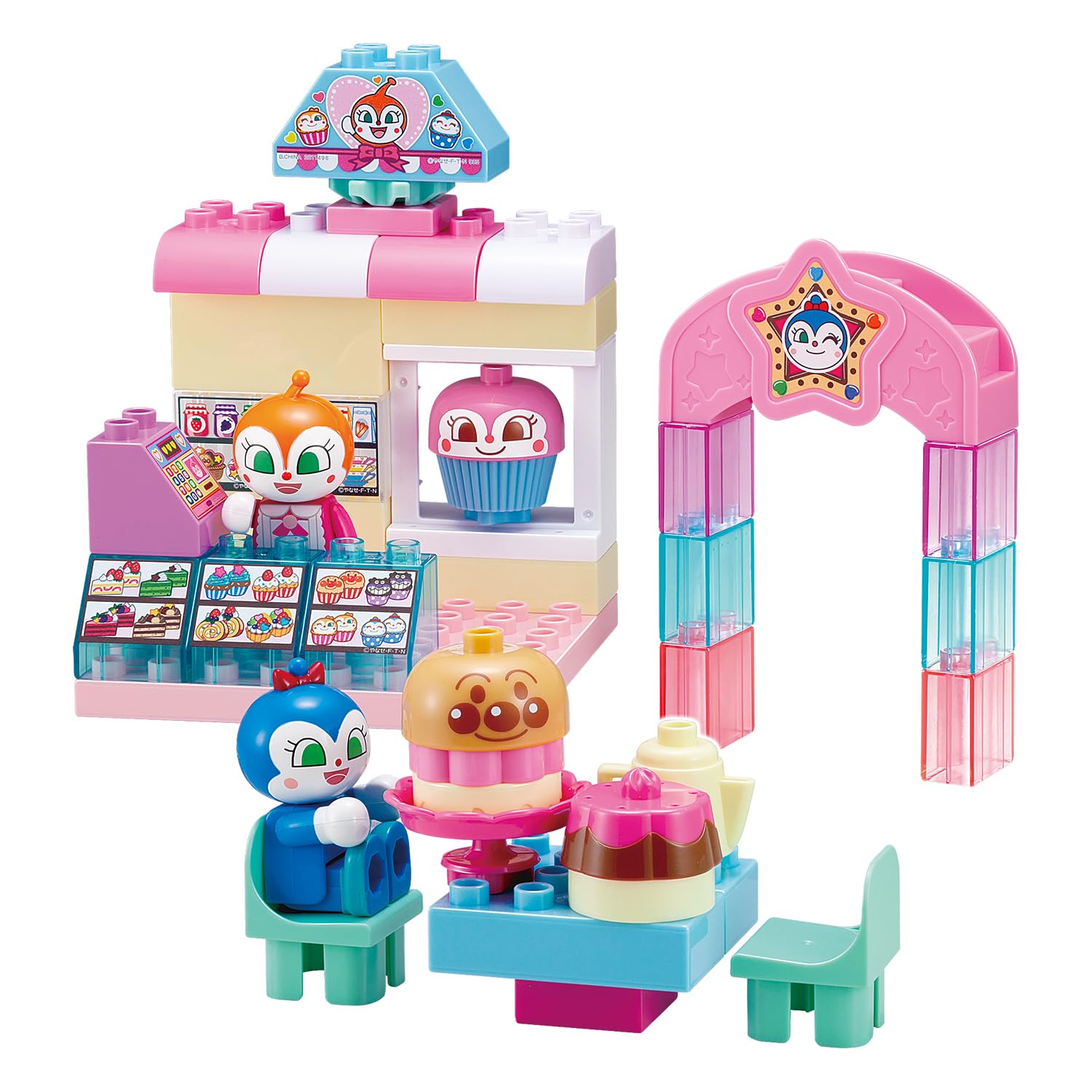 [BANDAI] Blocklabo Докин-тян и Кокин-тян Искрящийся Магазин Блок-Ведерко