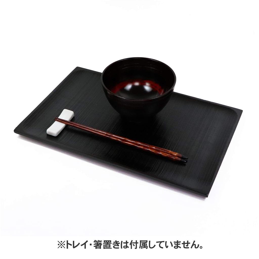 Osaka Choseido Wooden Miso Soup Akebono Yamanaka Wood Diameter 12cm Bowl, Lacquer, Lacquer, Grain, Lacquered, Original, Small,