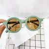 Sunglasses Retro Resin And PC Materials UV  Thick Frame Round For Kids