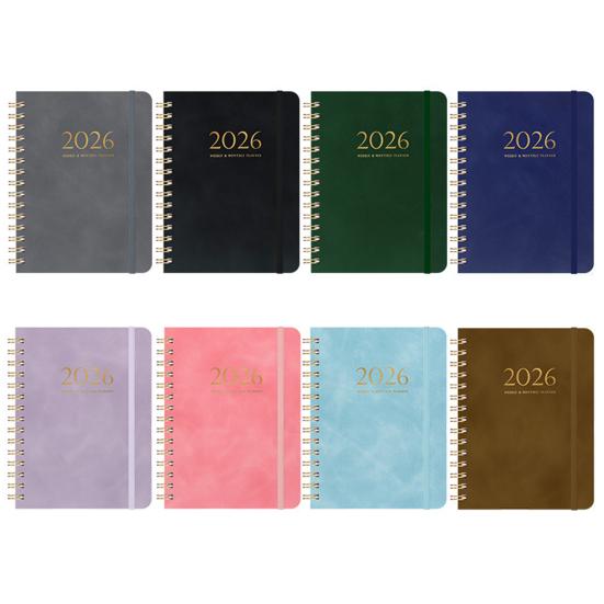 2026 Weekly Monthly Planner Portable A5 Size Agenda Notepad Stylish Design Schedule Book School Supplies