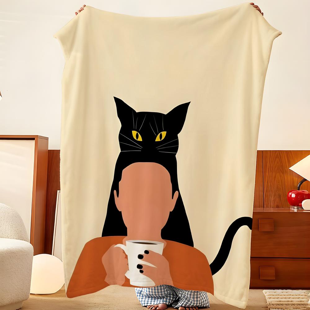 Artist p-pennika Throw Flannel Throw Blanket, Lightweight Cozy, Durable Washable cute Cool