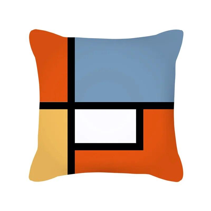 Nordic Style Colorful Geometric Printing Pattern Sofa Cushion Cover Pillowcase Home Decor Party Car Bedding