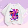 Kpop Tričko Lovce démonů Dětské Roztomilé Rumi Mira Zoey Trička Dívky Chlapci Léto Krátký rukáv Dětské Volnočasové Topy Bavlněné Oblečení Dárek