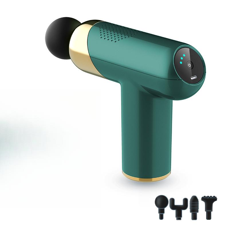 

Новый мини-фасциальный пистолет Бытовой портативный расслабляющий массажер для мышц Фитнес-массажное оборудование Фасциальный пистолет зелёный