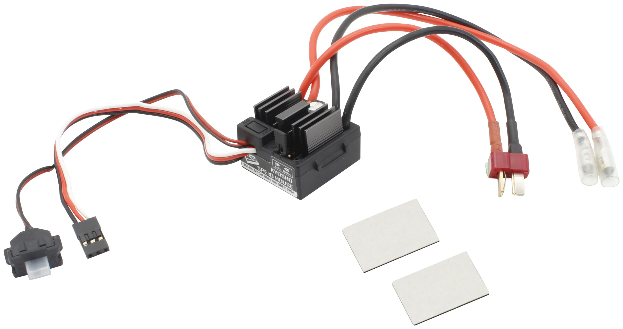 

Kyosho Водонепроникний регулятор швидкості для колекторного двигуна 40A 82252 KA040-71W