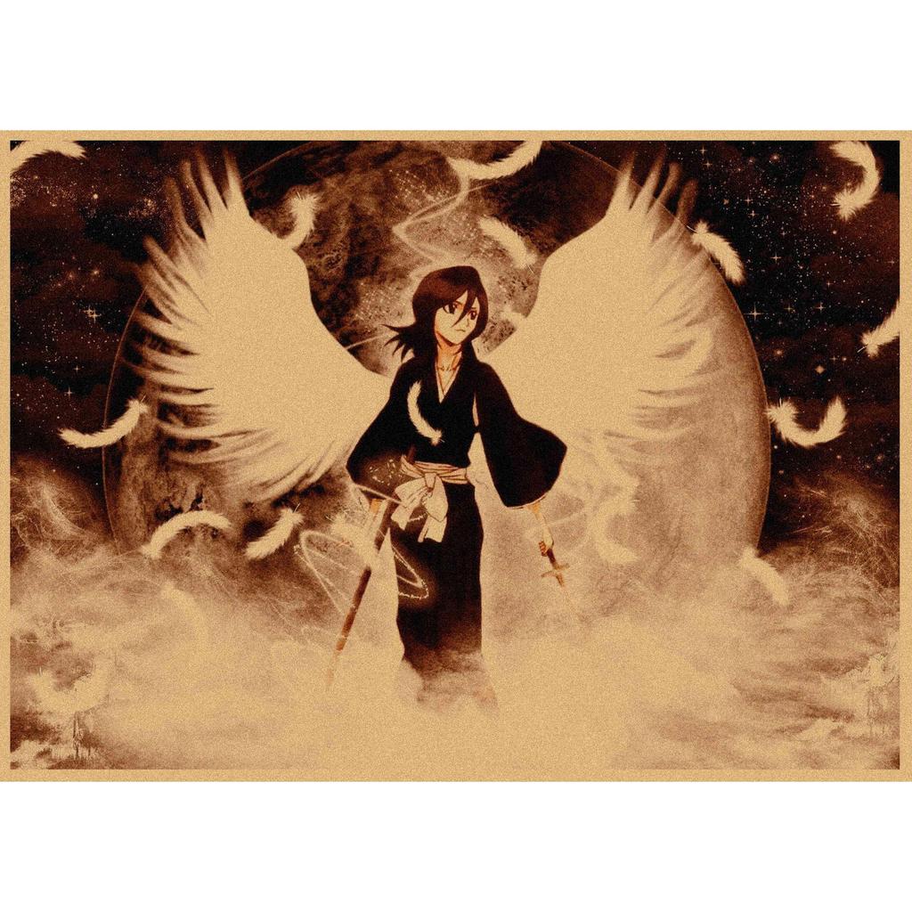 Bleach Anime Retro Kraft Paper Poster Wall Decoration