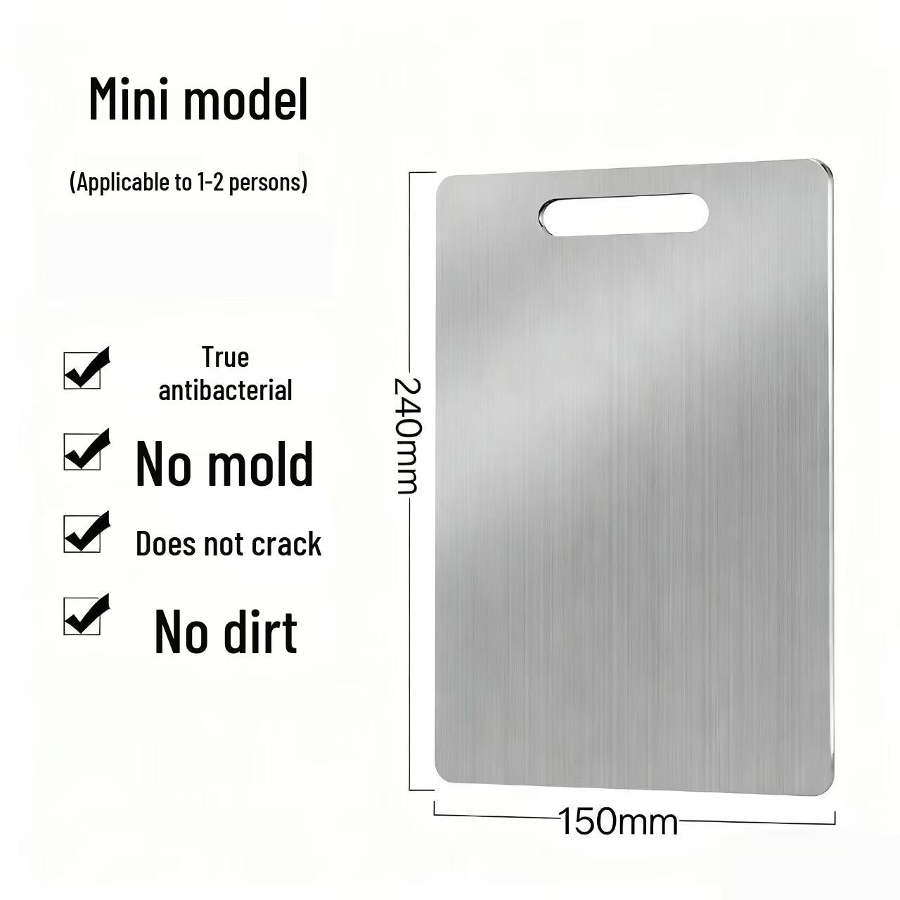 

Stainless Steel Double-Sided Anti-Mold Cutting Board and Rolling Pin Combo Rectangle