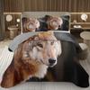 Wolf Bedspreads For Boys Teens Men Wild Safari Animal Coverlet Twin King Reversible Grey Bedding Set Wildlife Quilted Bedspread