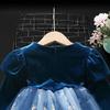 Girls' Elsa Princess Long-Sleeve Cosplay Costume Dress for Spring, Autumn, and Winter - Perfect for Halloween, Birthdays, and Evenings.