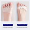 Hallux Valgus-korrigerare med tåseparerare, framfotskuddar för fem tår för silikonskor för kvinnor