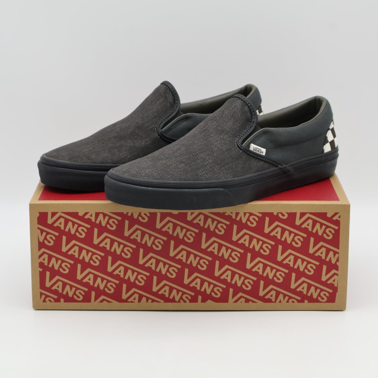 VN000BVZRUX Vans Classic Slip-On Vainl Archive Shadow Black (Мужской) 5.5