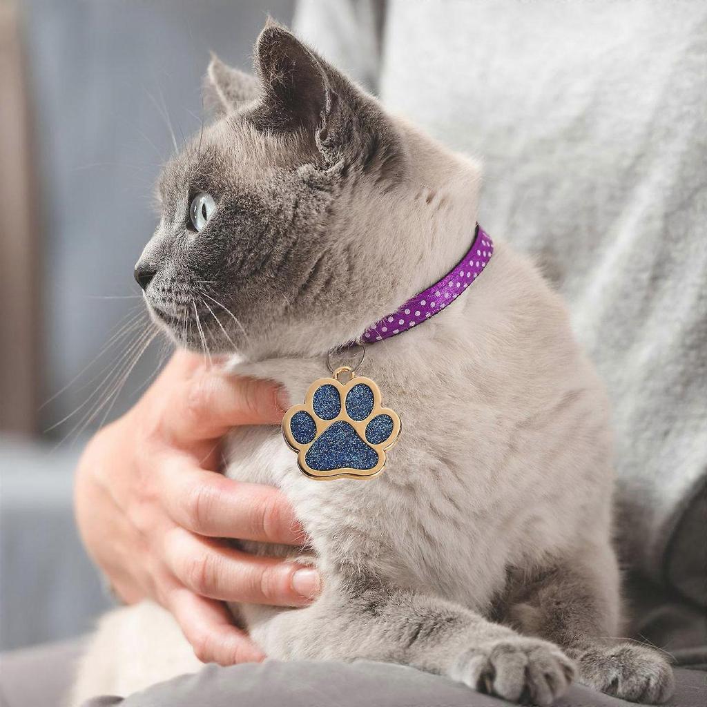 Pet Safety Charm for Collar Blingbling For Dog Cats Metal Pendant with Glittering Jewelry Making Accessories Multicolor