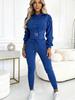 New Autumn Winter Waist Shaping Casual Sports Set with Hood Top and Pants Outfit