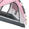 Camping Tent Oxford Cloth Automatic Pop Up Waterproof Double Layer Family Tent for Hiking Traveling Backpacking Pink
