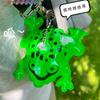 Glowing Frog Balloon Backpack Pendant Keychain – Cute Cartoon Gift
