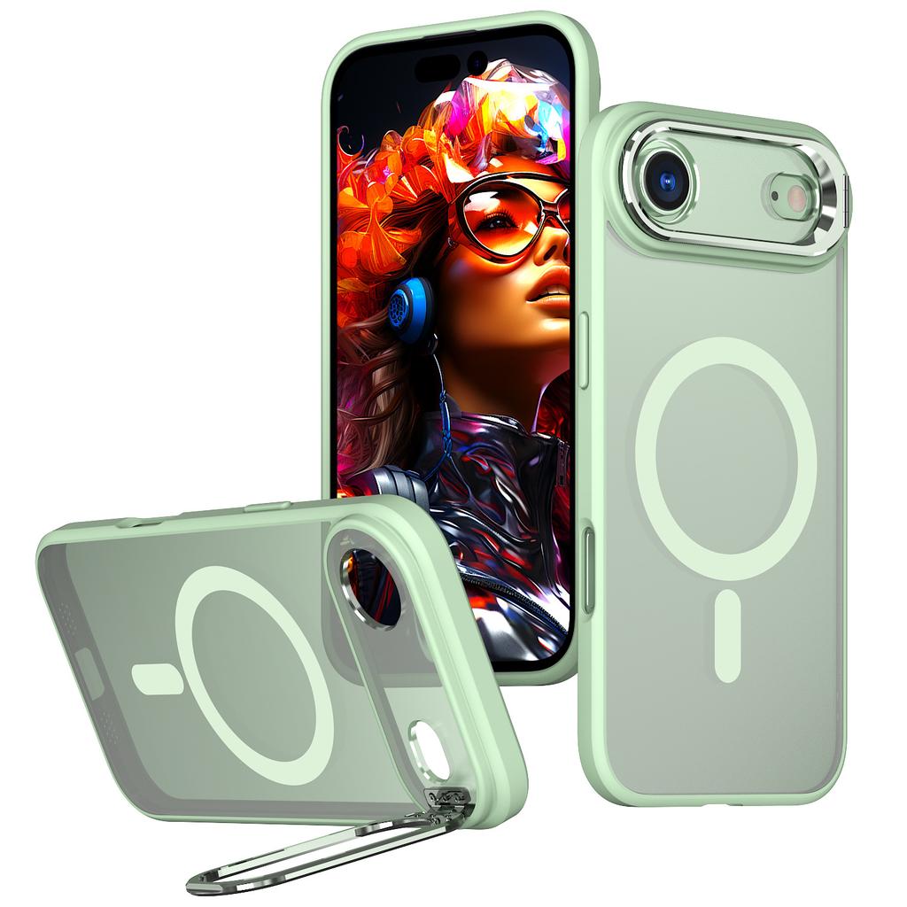 For Apple 17Air Mobile Phone Case Magnetic Magsafe Metal Lens Holder for IPhone16 Anti-fall Protective Case