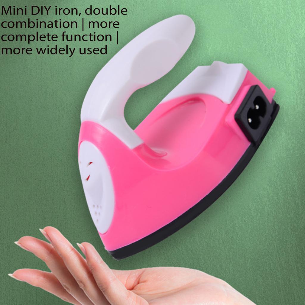 1 Stück Mini Reisebügeleisen - Handheld Tragbare Elektrische Bügelmaschine für Kleidung, Socken & DIY Handwerk (US-Steckerdesign)