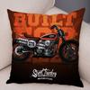 Super Soft Plush Cushion Cover 45x45cm Cartoon Motorcycle Pillowcase Decor Car Printed Pillow Case for Home Sofa Children Room